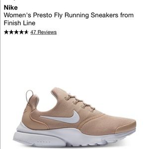 Tan Nike sneakers